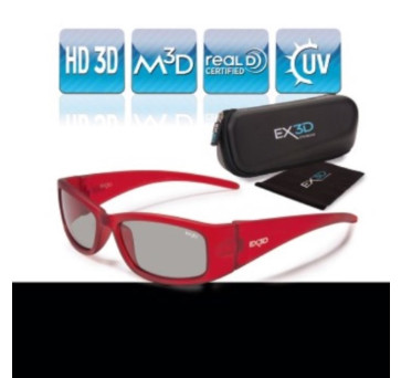3D Polfilterbrille Kids Rot