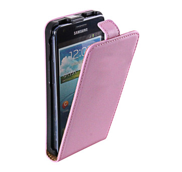 Flip Case für Samsung Galaxy I9100 SII S2 hell rosa ultra slim