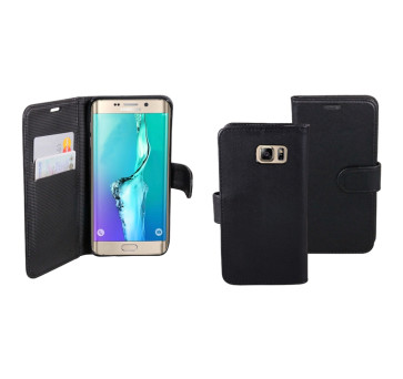 Book-style Tasche Kartenfach für Samsung Galaxy S6 Edge+ Plus (G928F) schwarz