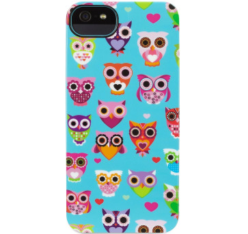 Wise Eyes Owl Türkis Schutzhülle für Apple iPod Touch 5 6 7 Generation