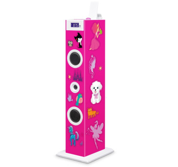 Kids 2.0 Sound Tower TW5 Party-Lautsprecher Pink Sticker
