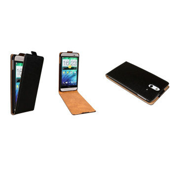 Flip Case für HTC One E8 schwarz ultra slim