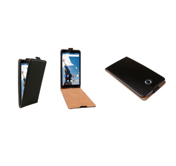 Flip Case für Motorola / Google Nexus 6 XT1100 schwarz ultra slim