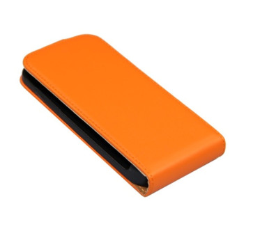 Flip Case für Samsung Galaxy I9190 S4 mini orange ultra slim
