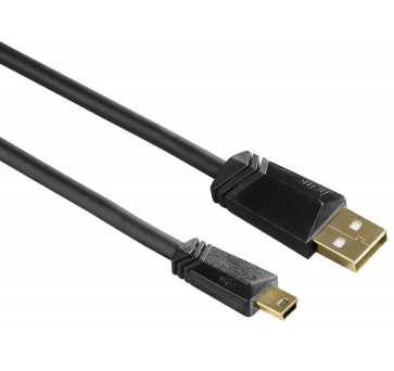Mini-USB 2.0 Kabel 1,5m vergoldet