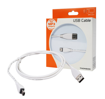 Mini-USB Kabel USB 2.0 Weiß 1,2m