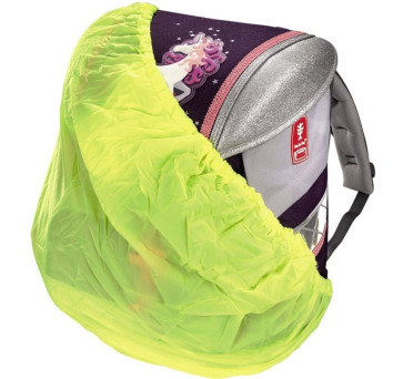 Regenschutzhülle für Schulranzen und Taschen Neongelb