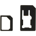 Nano-SIM to Micro-SIM & Nano-SIM to Mini-SIM Adapter Kit, black