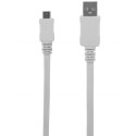 Micro-USB to USB Sync- Charge-Cable White