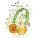 AUX - Freestyle Stereo Headset Grün/Orange