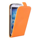 Flip Case für Samsung Galaxy I9500 S4 orange ultra slim