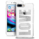 Back Case Aqua Love Weiß für Apple iPhone 7 Plus/8 Plus