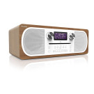 Evoke C-D6 Compact Stereo All-in-One Music-System mit Digitalradio CD Bluetooth Walnuß