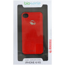 Bio-Cover Glas + Kunststoff Rot für Apple iPhone 4/4S