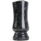 Grab-Vase aus Granit Labrador mit Abflussloch