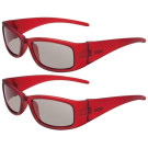 2x 3D Polfilterbrille Kids Rot