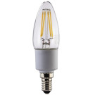 LED-Filament E27 4,5W/40W Kerze Klar Warmweiß