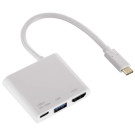 USB-C-Hub Multiport-Adapter 1:3 + HDMI