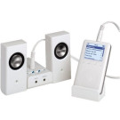 Hama Aktiv Stereo Lautsprecher Set AS-62 Stereo für iPod & MP3 3,5m Klinke Weiß