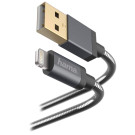 Lade-/Datenkabel Metall USB-A auf Lightning 1,5m Anthrazit