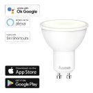 WLAN LED-Lampe GU10 4,5W Weiß dimbar