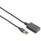 Aktives USB 2.0 Verlängerungskabel 5m Grau