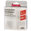 50x CD-/DVD-Schutzhüllen Transparent