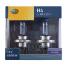 Design H4 Blue Light Halogen-Lampe 12V 60/55W 2er Pack