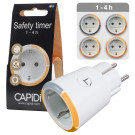 CAPiDi Zeitschaltuhr 1-4 Stunden LED-Anzeige Weiß