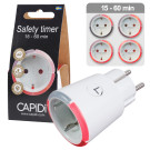 CAPiDi Zeitschaltuhr 15-60 Minuten LED-Anzeige Weiß