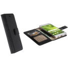 Sunne 5 Card Folio Wallet Black für Huawei P10
