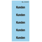Ordner-Etiketten Inhaltsschild Kunden Blau 100 Stück