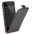 PU Leather Flipcase Black für Apple iPhone 5/5s/SE
