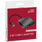 HQ 3in1 USB-C zu HDMI/USB-A/USB-C Adapter