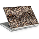LARES Notebok Cover bis 16,4" Leopard Plüsch-Fell