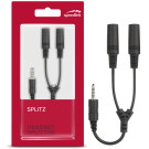 SPLITZ Headset Splitter 1 auf 2 Klinke-Adapter