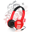 AUX - Freestyle Stereo Headset Rot/Schwarz