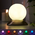 Round USB LED Touch Lampe Silber