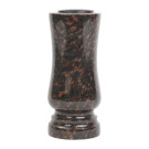 Grab-Vase aus Granit Ruby Star mit Abflussloch