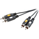 Audio/Video Kabel 2x Cinch-Stecker 2m